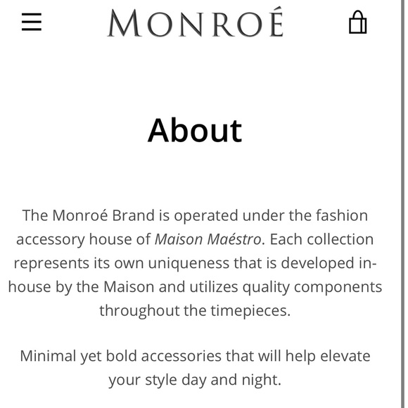 MONROE Sunburst Solerose Classique Gold Tone Watch, Leather Band, Case 36 - Picture 11 of 11